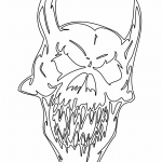 Cráneo con cuernos - Vector descarganle para corte CNC y grabado laser gratis | Stanser