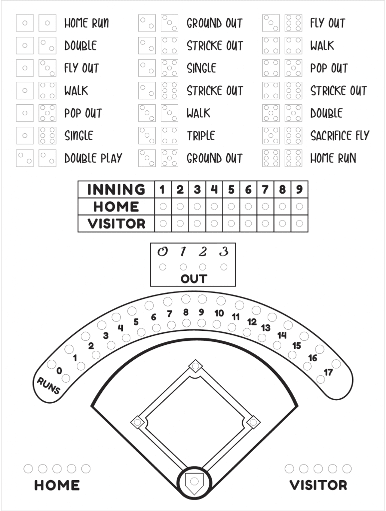Tablero de baseball — vector para corte CNC