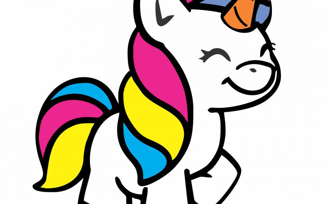 Caricatura de unicornio