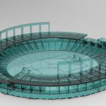Estadio de fútbol circular - Vector descarganle para corte CNC y grabado laser gratis | Stanser