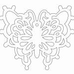 Adorno navideño "Mariposa" - Vector descarganle para corte CNC y grabado laser gratis | Stanser