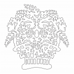 Adorno "Canasta con flores" - Vector SVG DXF para CNC Router y Laser CO2 - Descargable gratis | Stanser