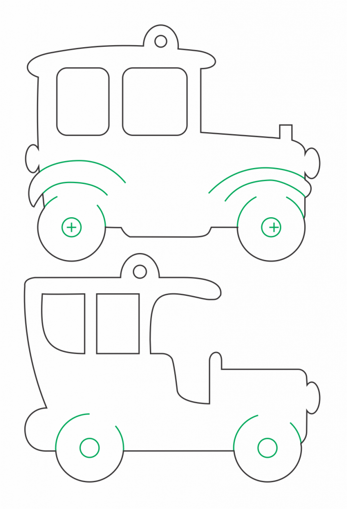 Esferas de carritos 2 — vector para corte CNC