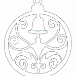 Esfera circular con campana - Vector descarganle para corte CNC y grabado laser gratis | Stanser