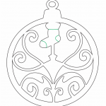 Esfera circular con bota - Vector descarganle para corte CNC y grabado laser gratis | Stanser