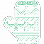 Guante invernal - Vector descarganle para corte CNC y grabado laser gratis | Stanser