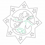 Estrella de 8 picos - Vector descarganle para corte CNC y grabado laser gratis | Stanser