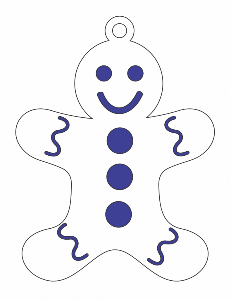 Esfera Galleta de jengibre — vector para corte CNC