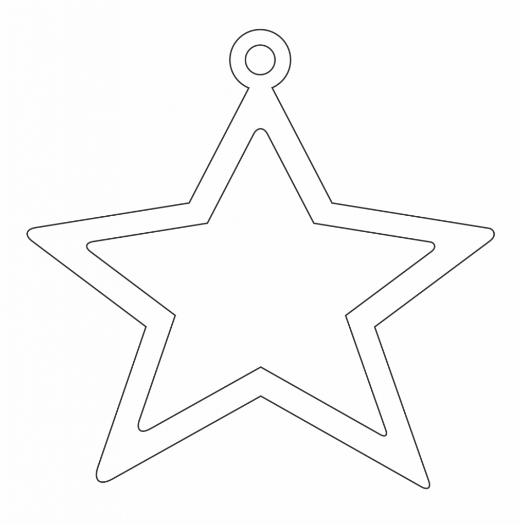 Esfera de estrella — vector para corte CNC