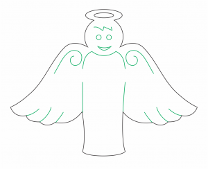 Ángel de madera