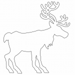 Alce - Vector descarganle para corte CNC y grabado laser gratis | Stanser