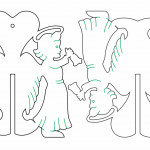 Esfera 3D "Ángeles" - Vector descarganle para corte CNC y grabado laser gratis | Stanser