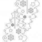Pino 3D "Copos y estrellas" - Vector descarganle para corte CNC y grabado laser gratis | Stanser