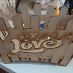 Canasta de abanico "Love" - Vector descarganle para corte CNC y grabado laser gratis | Stanser