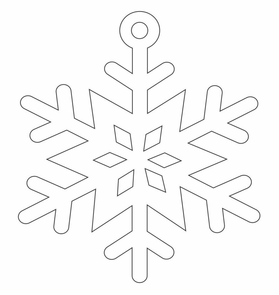 Copo de nieve 11 — vector para corte CNC