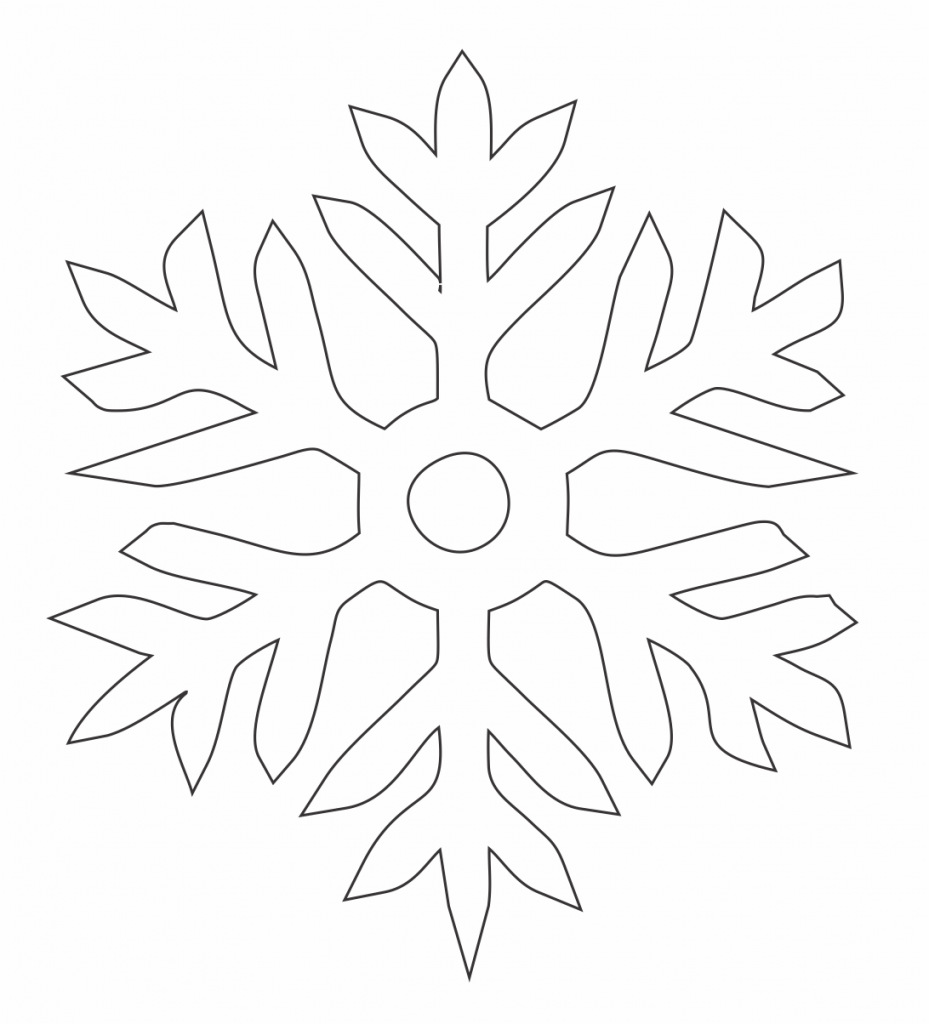 Copo de nieve 14 — vector para corte CNC