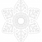 Copo de nieve 15 - Vector descarganle para corte CNC y grabado laser gratis | Stanser