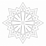 Copo de nieve 1 - Vector descarganle para corte CNC y grabado laser gratis | Stanser