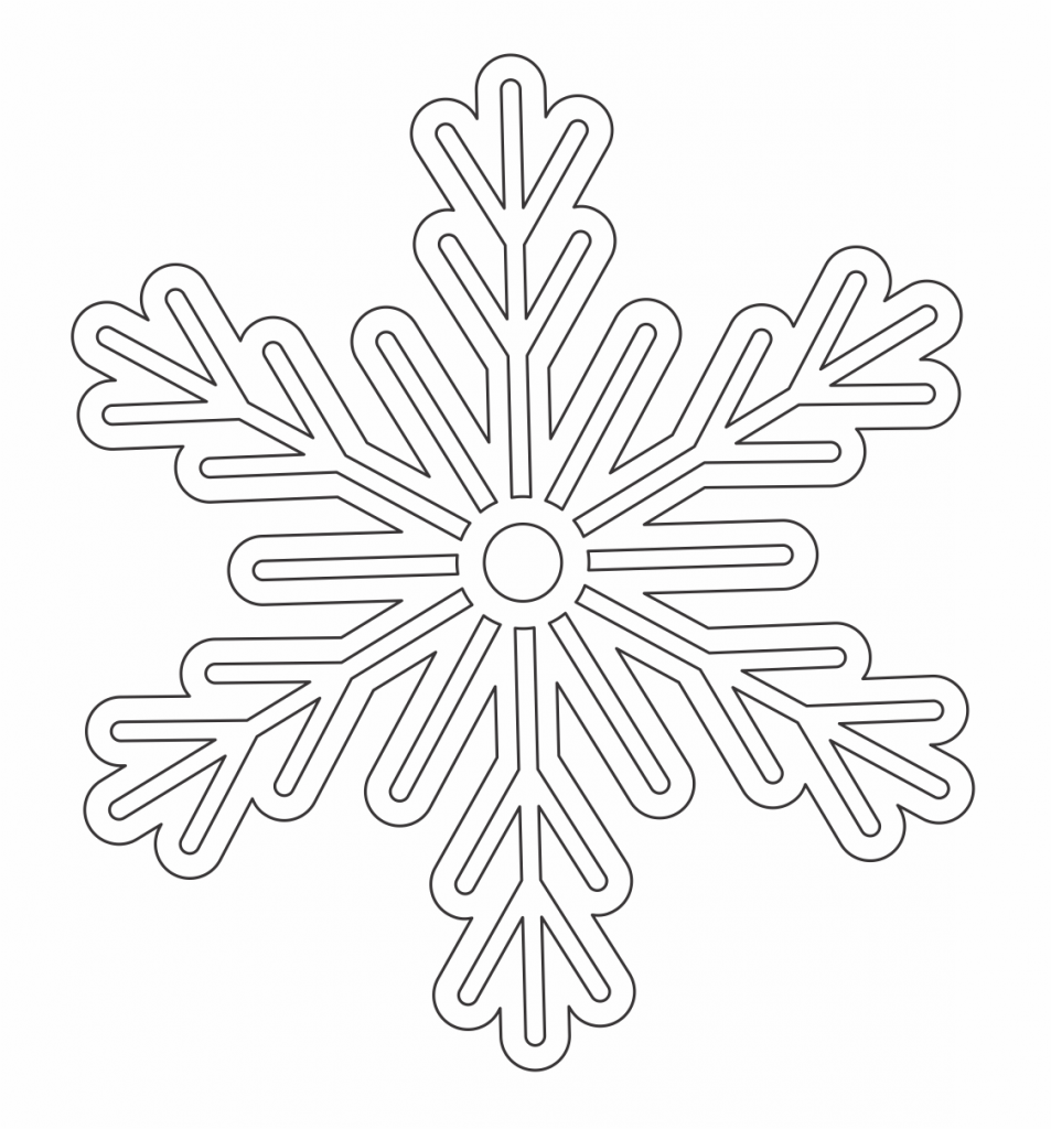 Copo de nieve 17 — vector para corte CNC