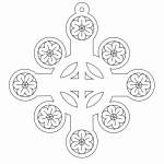Copo de nieve 2 - Vector descarganle para corte CNC y grabado laser gratis | Stanser