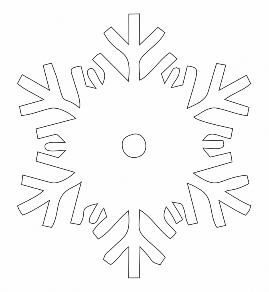 Copo de nieve 21 — vector para corte CNC