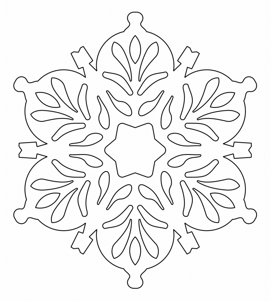 Copo de nieve 22 — vector para corte CNC