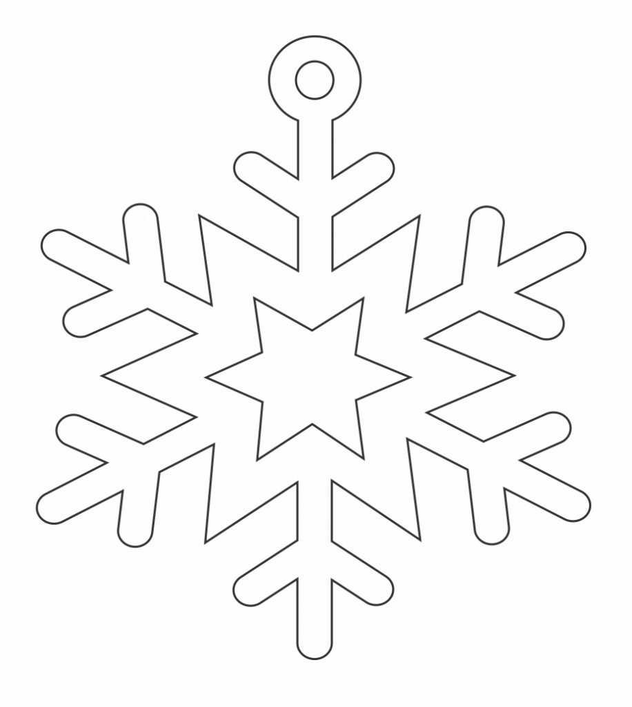 Copo de nieve 23 — vector para corte CNC