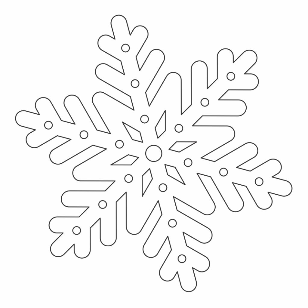 Copo de nieve 24 — vector para corte CNC