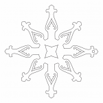 Copo de nieve 26 - Vector descarganle para corte CNC y grabado laser gratis | Stanser