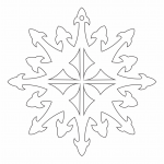 Copo de nieve 28 - Vector descarganle para corte CNC y grabado laser gratis | Stanser