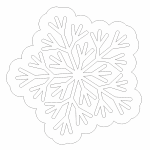 Copo de nieve 30 - Vector descarganle para corte CNC y grabado laser gratis | Stanser