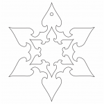 Copo de nieve 32 - Vector descarganle para corte CNC y grabado laser gratis | Stanser