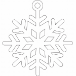 Copo de nieve 34 - Vector descarganle para corte CNC y grabado laser gratis | Stanser