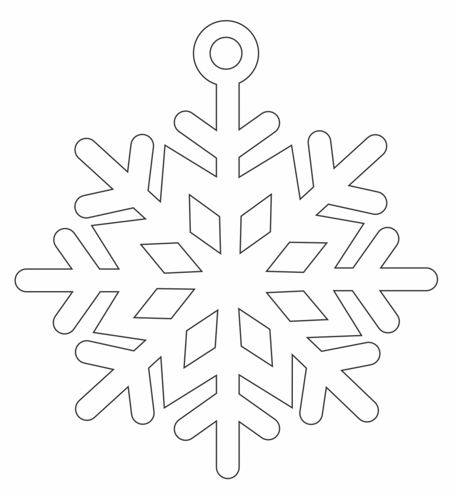 Copo de nieve 34 — vector para corte CNC