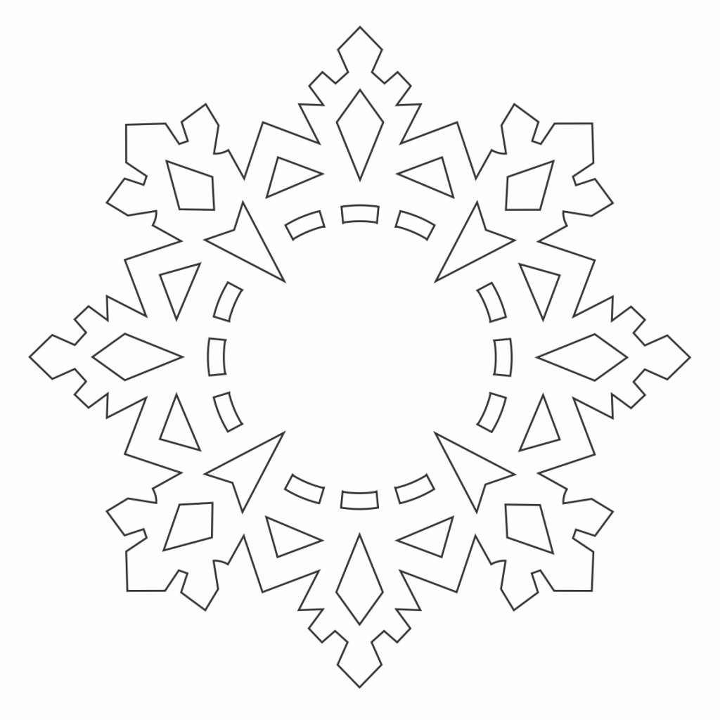 Copo de nieve 37 — vector para corte CNC