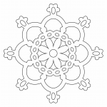 Copo de nieve 39 - Vector descarganle para corte CNC y grabado laser gratis | Stanser