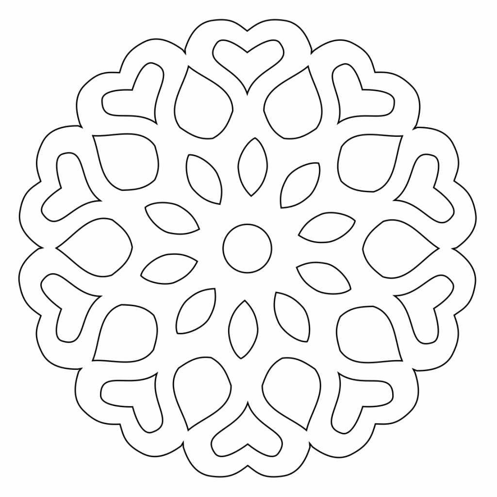 Copo de nieve 40 — vector para corte CNC