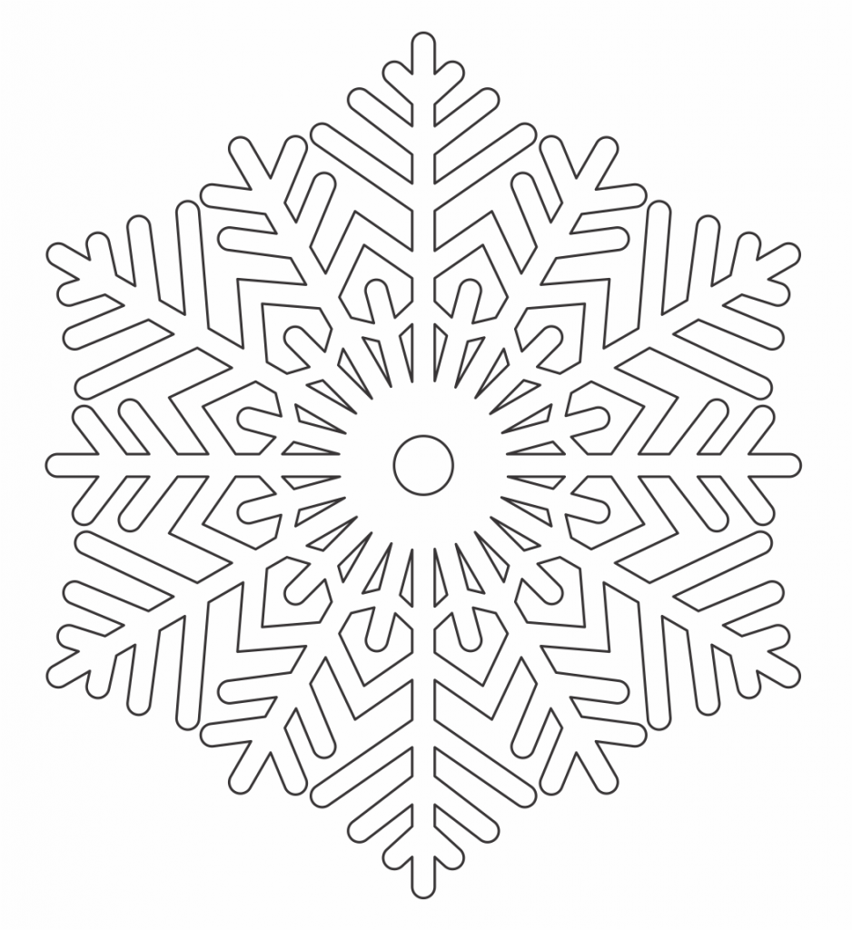 Copo de nieve 41 — vector para corte CNC