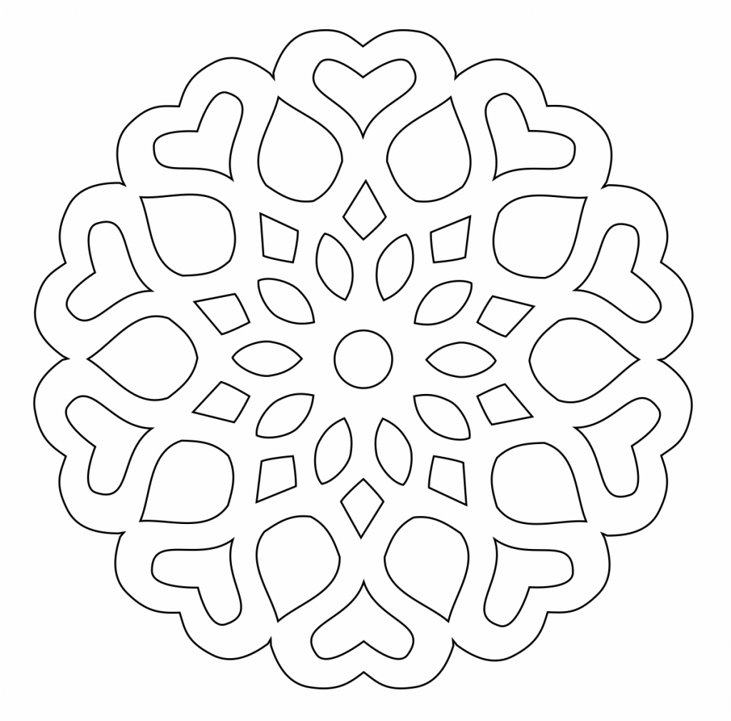 Copo de nieve 42 — vector para corte CNC