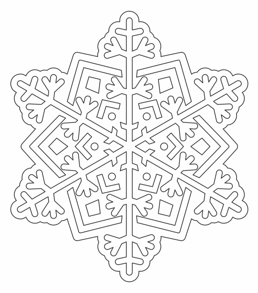 Copo de nieve 43 — vector para corte CNC