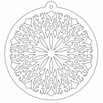 Copo  de nieve 44 - Vector descarganle para corte CNC y grabado laser gratis | Stanser