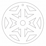 Copo de nieve 46 - Vector descarganle para corte CNC y grabado laser gratis | Stanser