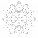 Copo de nieve 47 - Vector descarganle para corte CNC y grabado laser gratis | Stanser