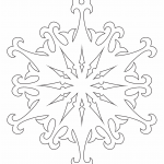 Copo de nieve 48 - Vector descarganle para corte CNC y grabado laser gratis | Stanser