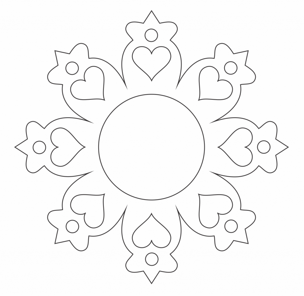 Copo de nieve 5 — vector para corte CNC