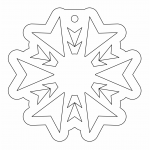Copo de nieve 51 - Vector descarganle para corte CNC y grabado laser gratis | Stanser
