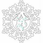 Copo de nieve 54 - Vector descarganle para corte CNC y grabado laser gratis | Stanser