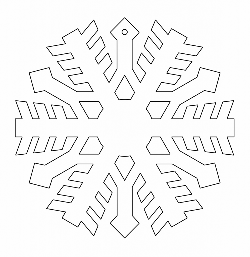 Copo de nieve 55 — vector para corte CNC