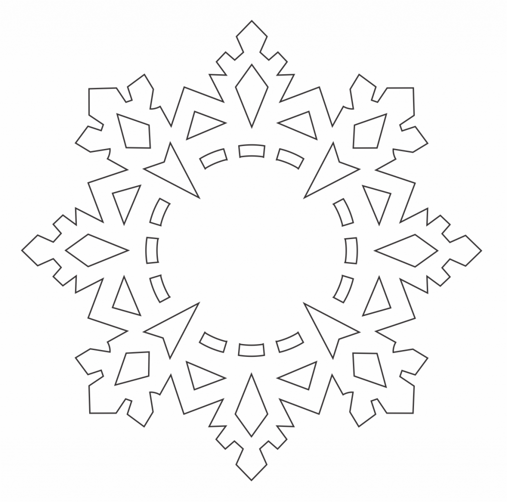 Copo de nieve 56 — vector para corte CNC