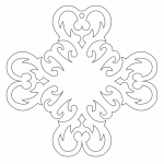 Copo de nieve 57 - Vector descarganle para corte CNC y grabado laser gratis | Stanser